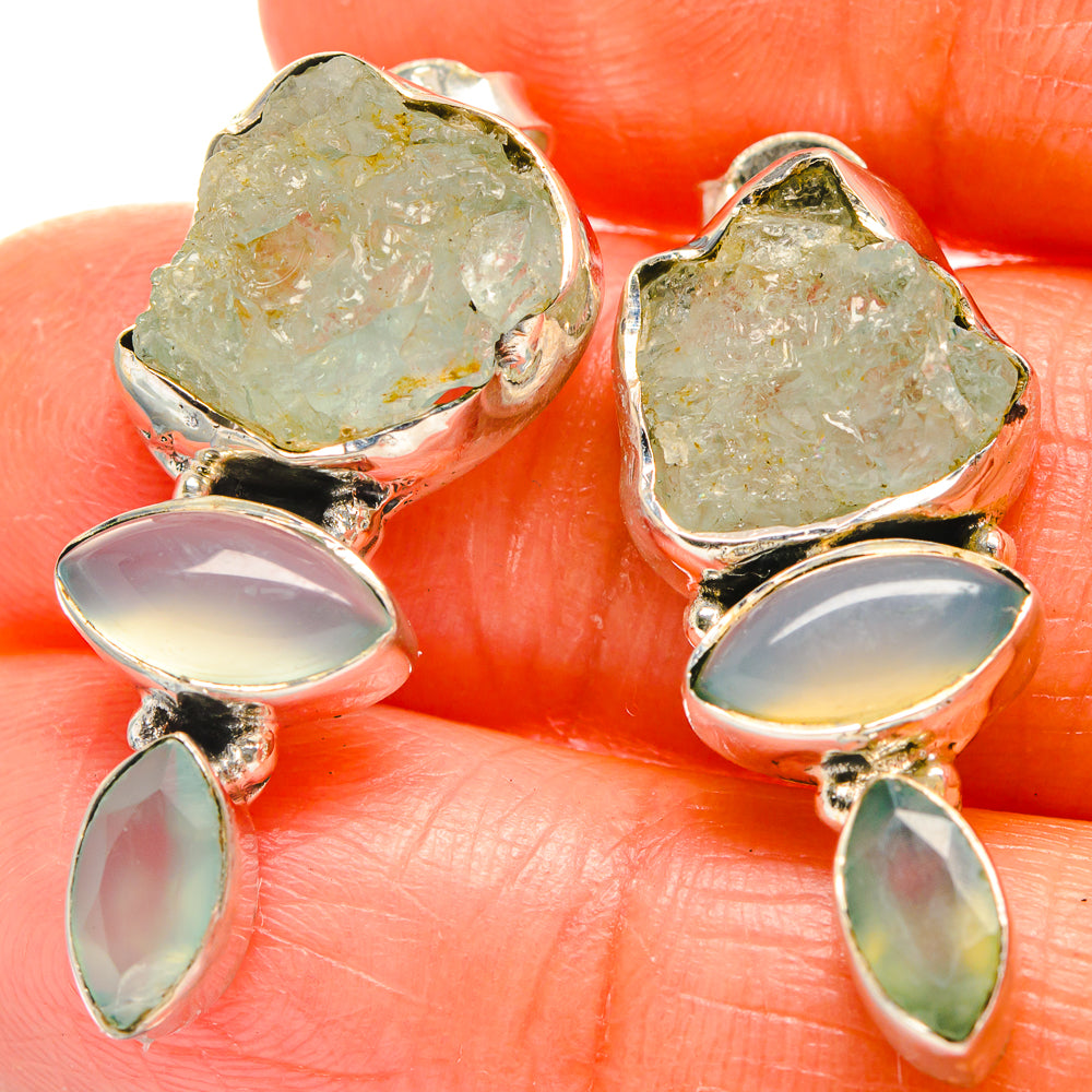 Aquamarine Earrings handcrafted by Ana Silver Co - EARR425928