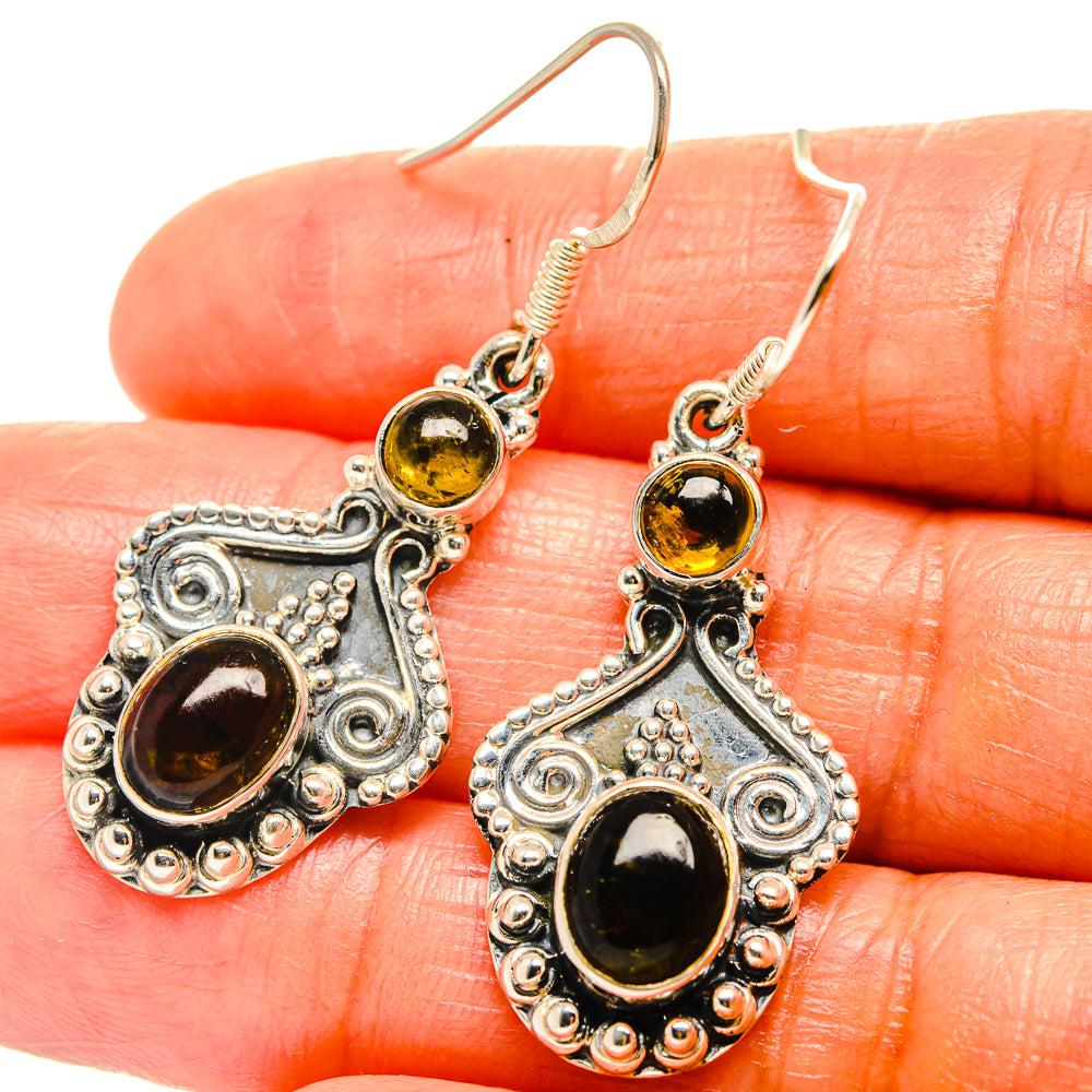 Green Tourmaline Earrings handcrafted by Ana Silver Co - EARR425955