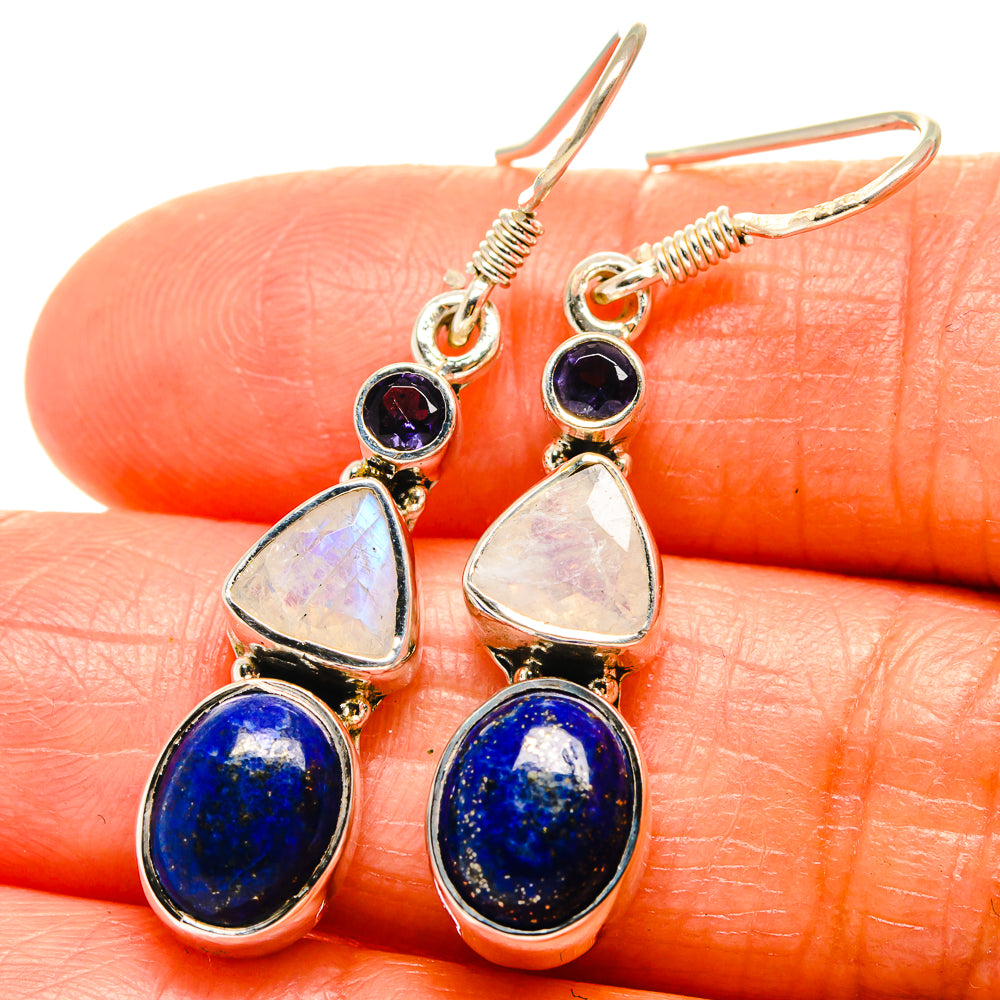 Lapis Lazuli Earrings handcrafted by Ana Silver Co - EARR425970