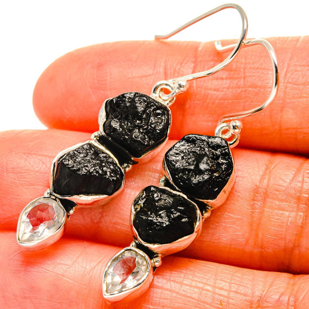 Tektite Earrings handcrafted by Ana Silver Co - EARR425971