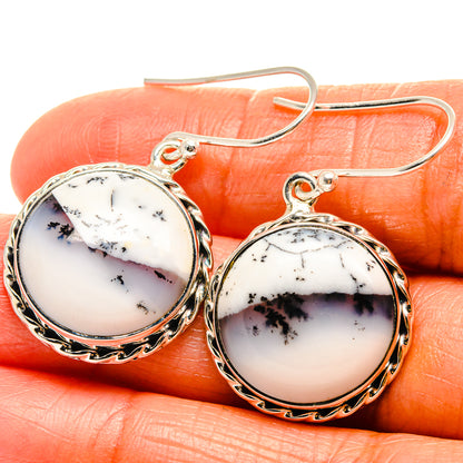 Dendritic Opal Earrings handcrafted by Ana Silver Co - EARR425972