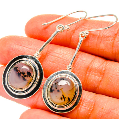 Dendritic Opal Earrings handcrafted by Ana Silver Co - EARR425973