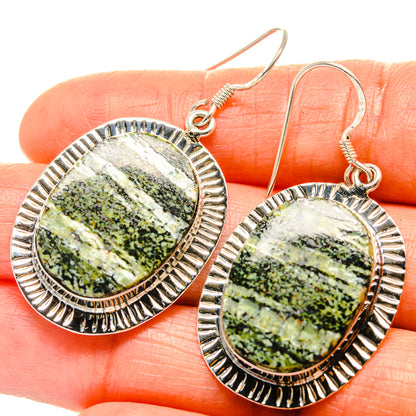 Lizard Jasper Earrings handcrafted by Ana Silver Co - EARR425979