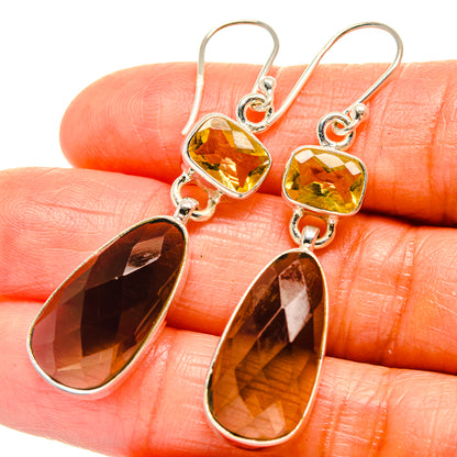 Smoky Quartz Earrings handcrafted by Ana Silver Co - EARR425980