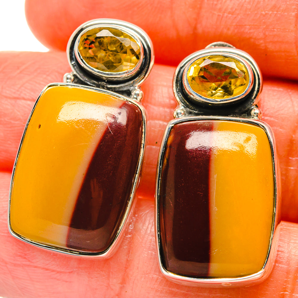 Mookaite Earrings handcrafted by Ana Silver Co - EARR425982
