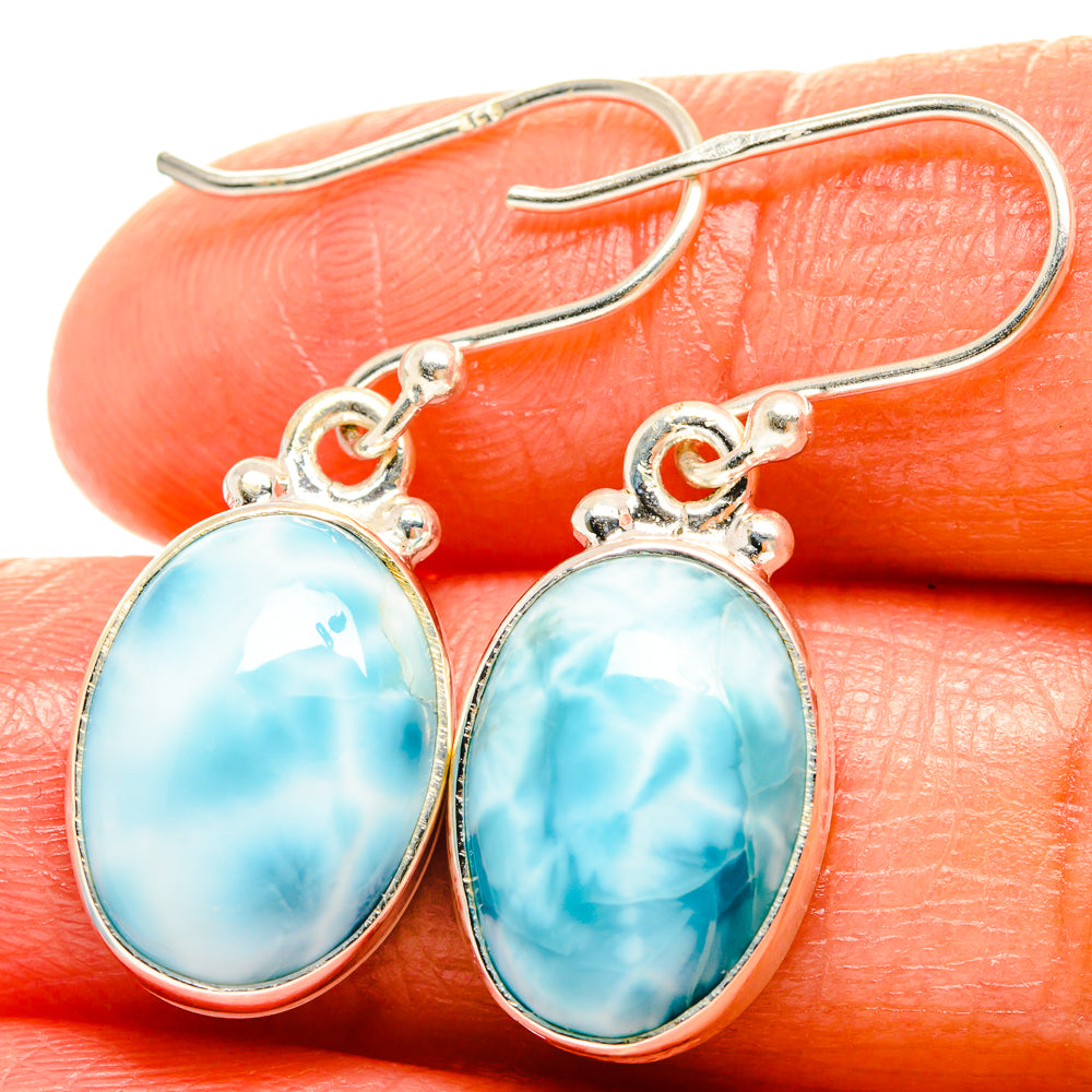 Larimar Earrings handcrafted by Ana Silver Co - EARR425987