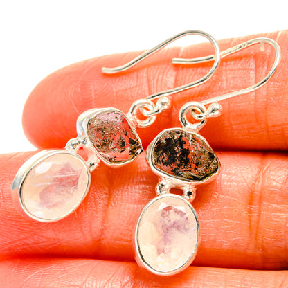 Rainbow Moonstone Earrings handcrafted by Ana Silver Co - EARR425990