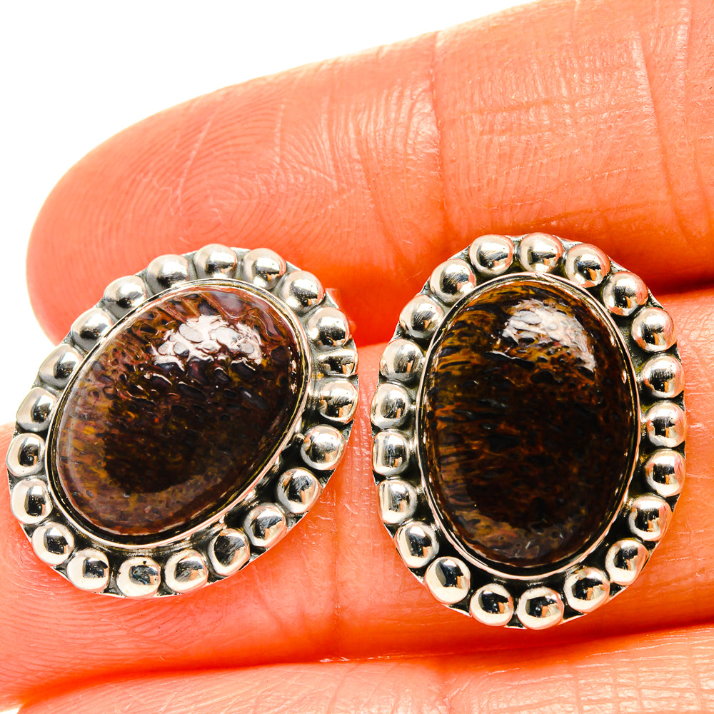 Dinosaur Bone Earrings handcrafted by Ana Silver Co - EARR425993