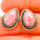 Rhodochrosite Earrings handcrafted by Ana Silver Co - EARR425995