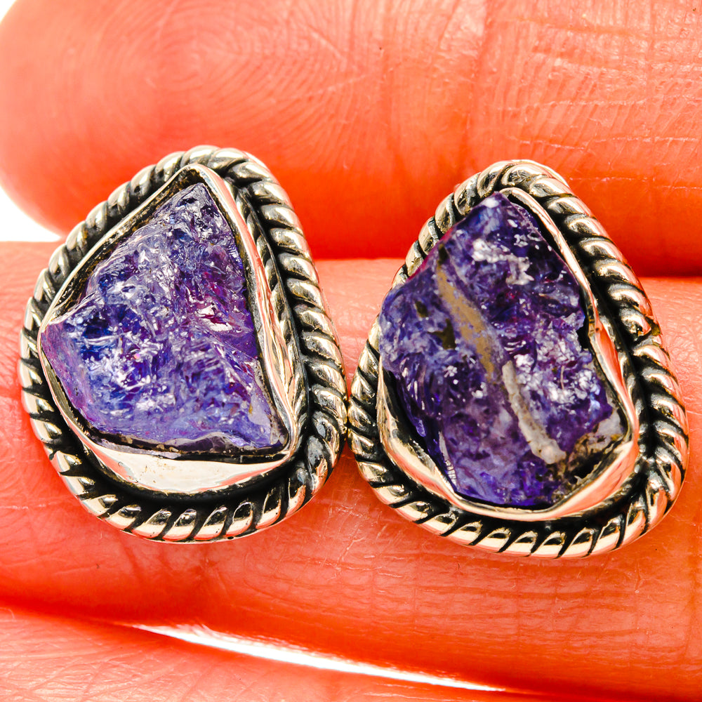 Tanzanite Earrings handcrafted by Ana Silver Co - EARR426003
