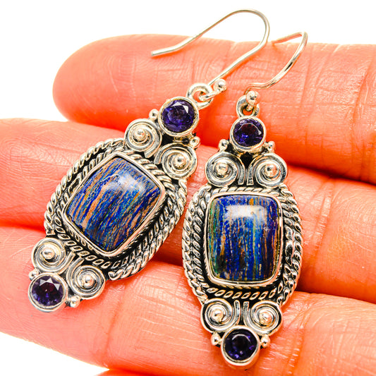 Azurite Earrings handcrafted by Ana Silver Co - EARR426005