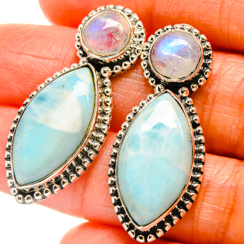 Larimar Earrings handcrafted by Ana Silver Co - EARR426012