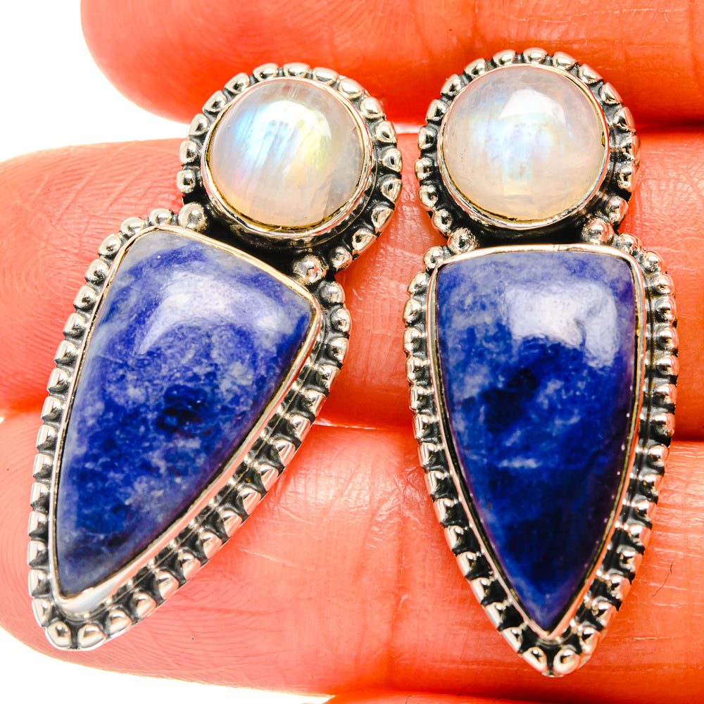 Sodalite Earrings handcrafted by Ana Silver Co - EARR426014