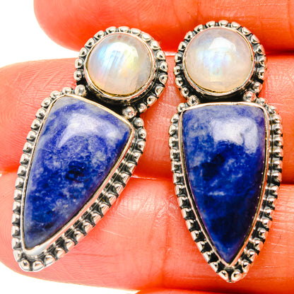 Sodalite Earrings handcrafted by Ana Silver Co - EARR426014