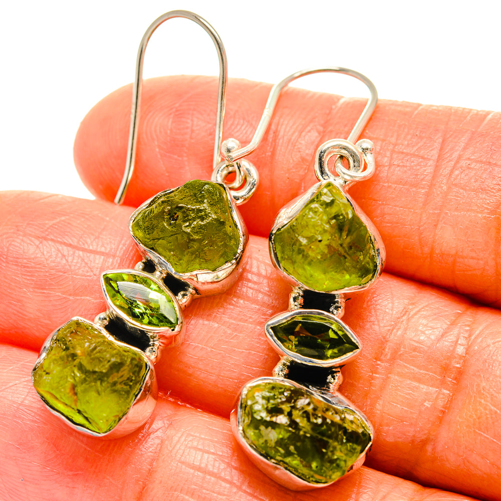 Peridot Earrings handcrafted by Ana Silver Co - EARR426015