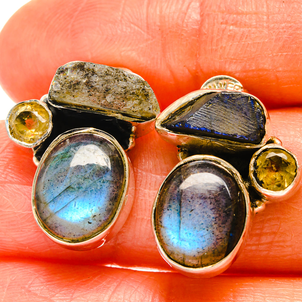 Labradorite Earrings handcrafted by Ana Silver Co - EARR426016