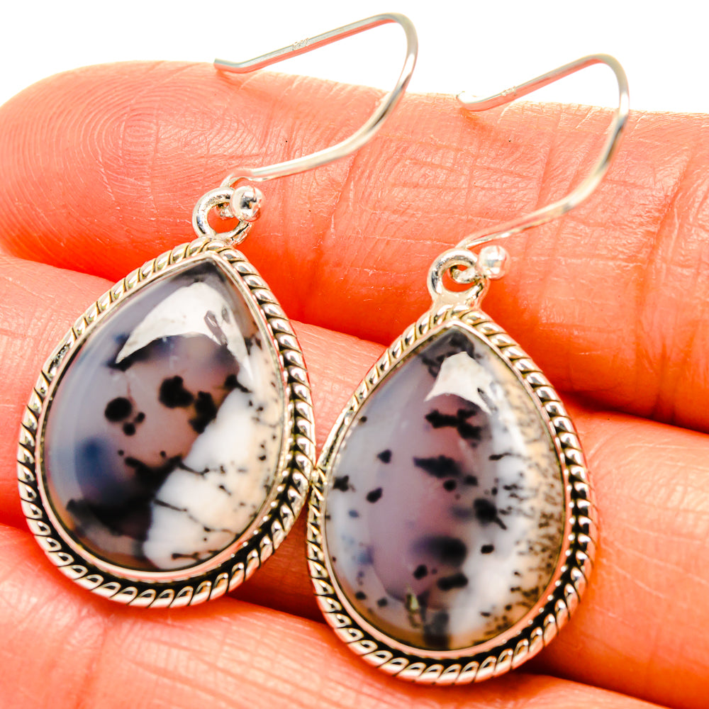 Dendritic Opal Earrings handcrafted by Ana Silver Co - EARR426017