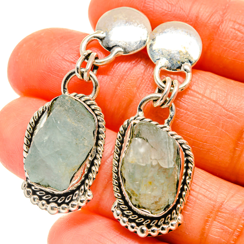 Aquamarine Earrings handcrafted by Ana Silver Co - EARR426024