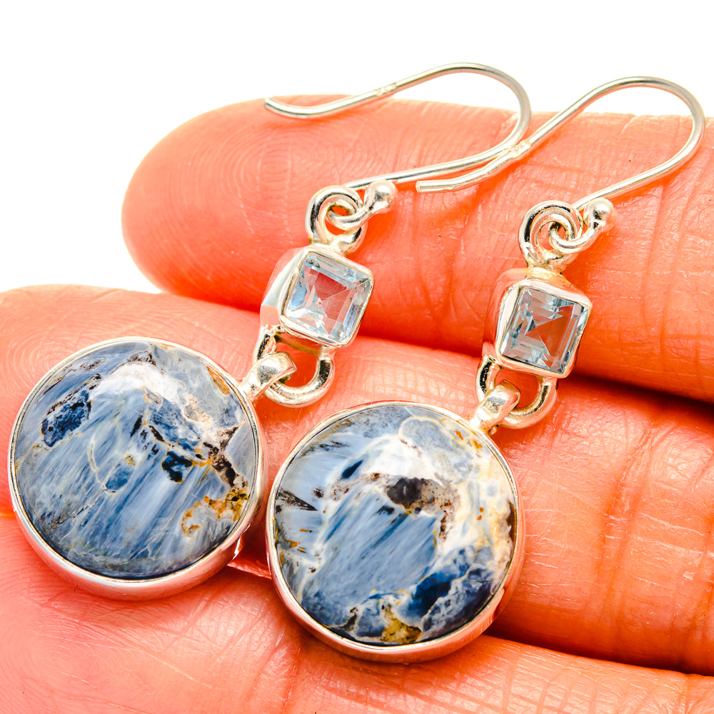 Pietersite Earrings handcrafted by Ana Silver Co - EARR426035
