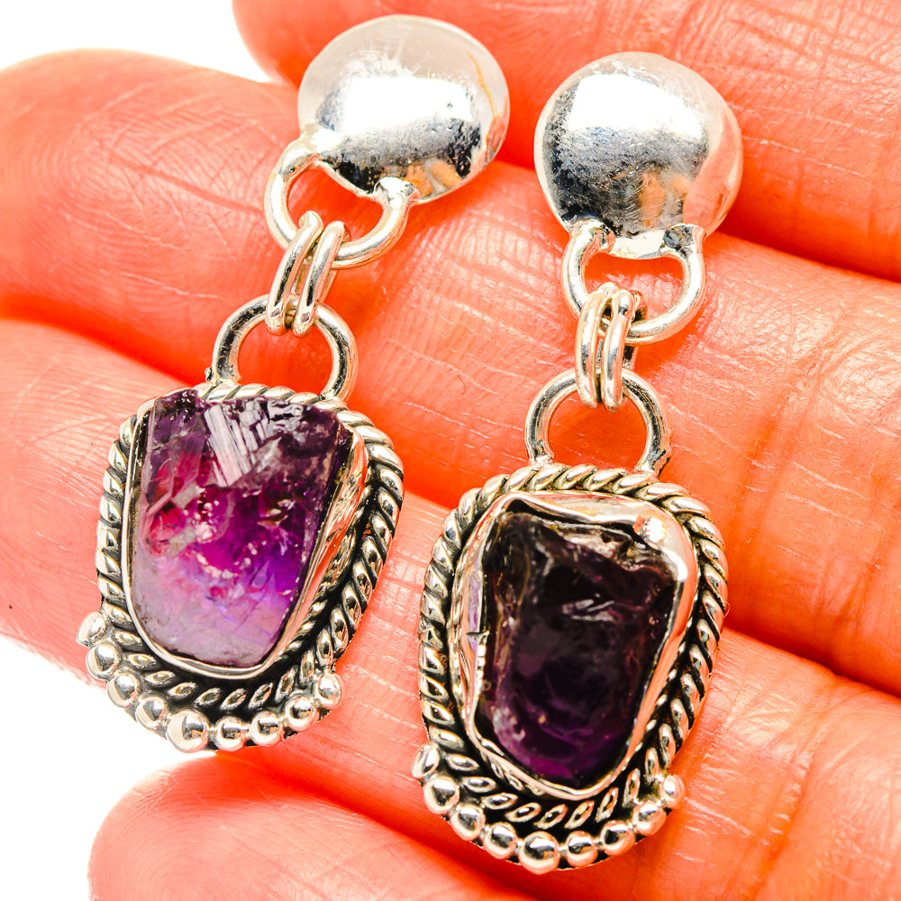 Amethyst Earrings handcrafted by Ana Silver Co - EARR426041