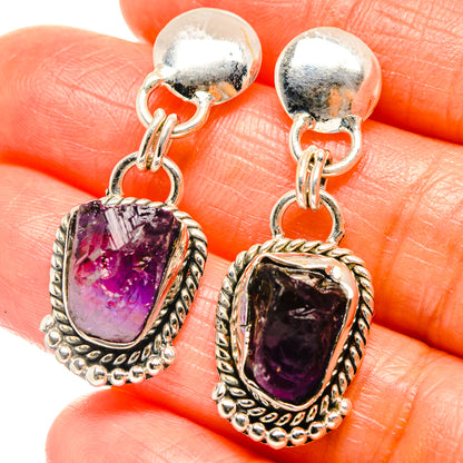 Amethyst Earrings handcrafted by Ana Silver Co - EARR426041