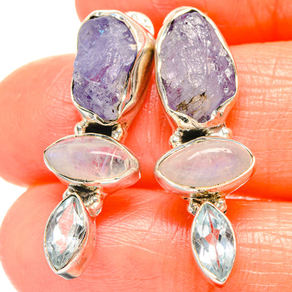 Tanzanite Earrings handcrafted by Ana Silver Co - EARR426044