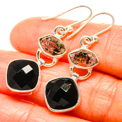 Black Onyx Earrings handcrafted by Ana Silver Co - EARR426056