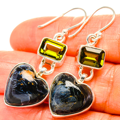 Pietersite Earrings handcrafted by Ana Silver Co - EARR426071