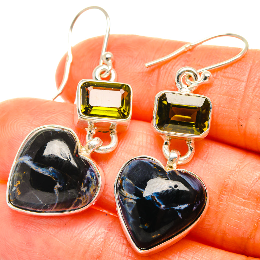 Pietersite Earrings handcrafted by Ana Silver Co - EARR426088