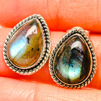 Labradorite Earrings handcrafted by Ana Silver Co - EARR426092