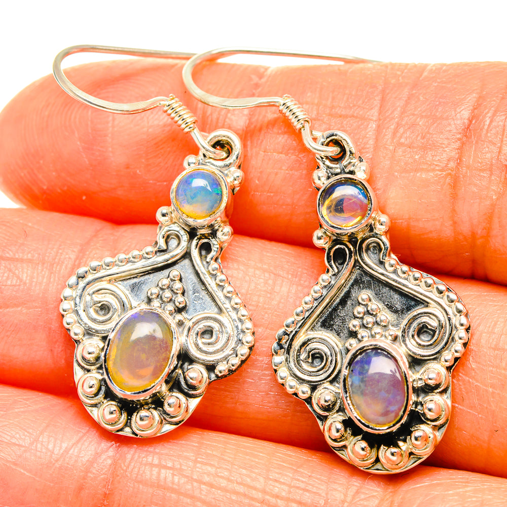 Ethiopian Opal Earrings handcrafted by Ana Silver Co - EARR426096