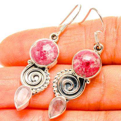 Thulite Earrings handcrafted by Ana Silver Co - EARR426106