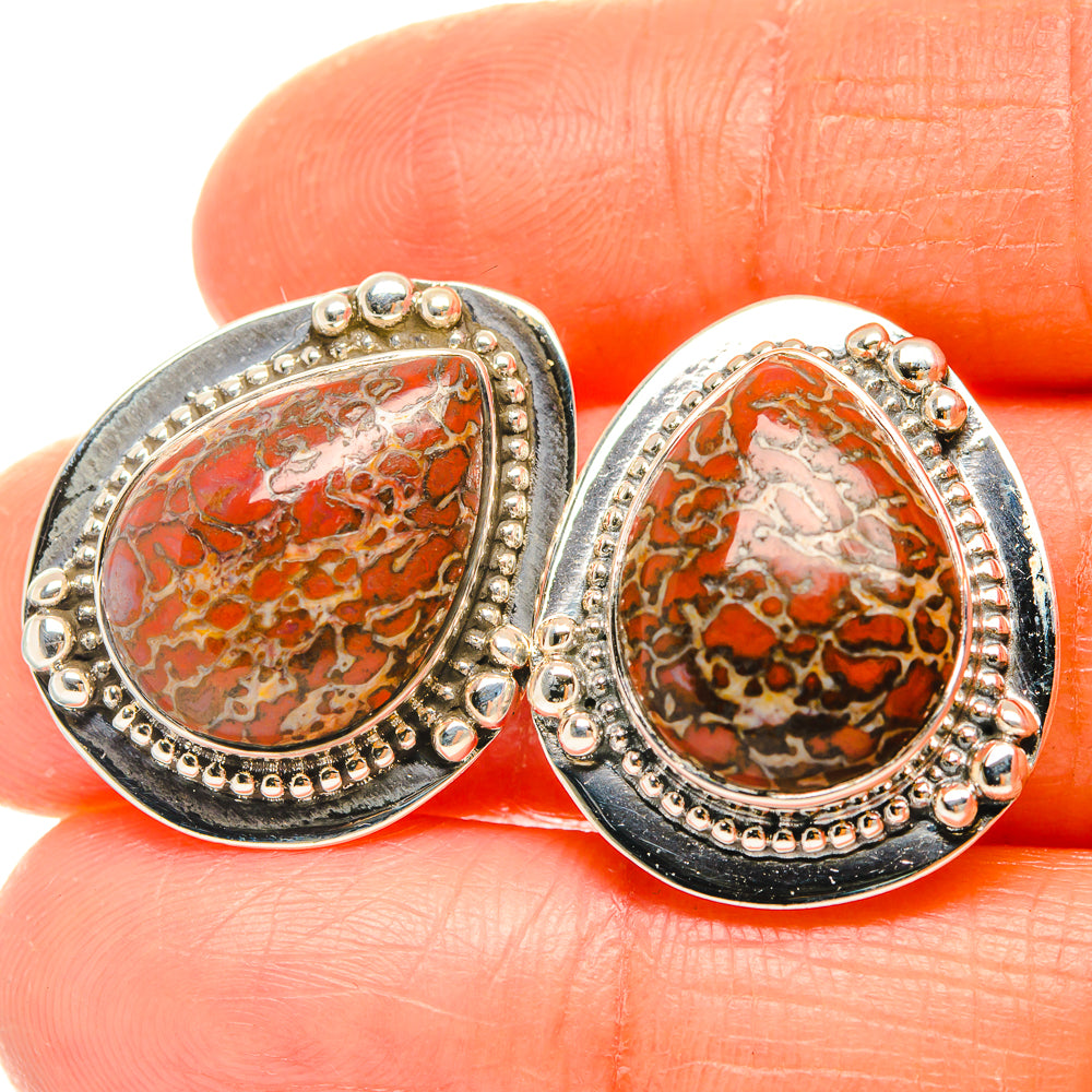 Dinosaur Bone Earrings handcrafted by Ana Silver Co - EARR426132