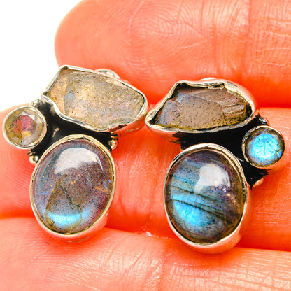 Labradorite Earrings handcrafted by Ana Silver Co - EARR426143