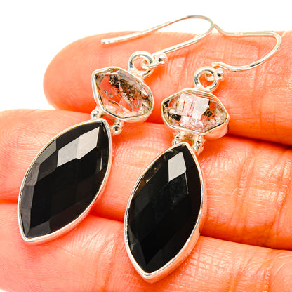 Black Onyx Earrings handcrafted by Ana Silver Co - EARR426161