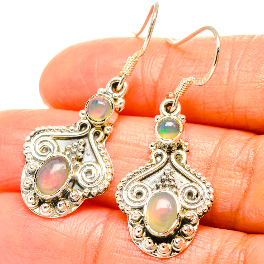 Ethiopian Opal Earrings handcrafted by Ana Silver Co - EARR426162