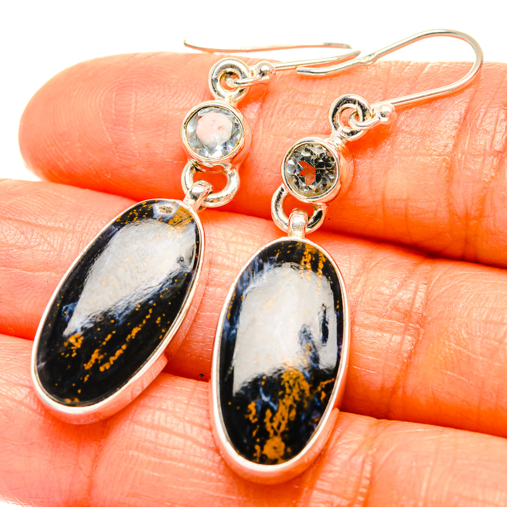 Pietersite Earrings handcrafted by Ana Silver Co - EARR426169