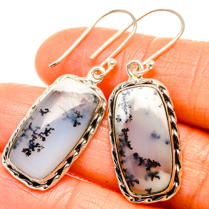 Dendritic Opal Earrings handcrafted by Ana Silver Co - EARR426171