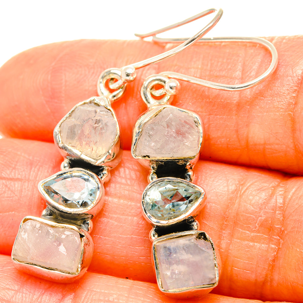 Rainbow Moonstone Earrings handcrafted by Ana Silver Co - EARR426174