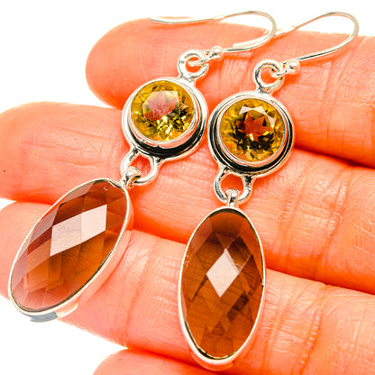 Smoky Quartz Earrings handcrafted by Ana Silver Co - EARR426184