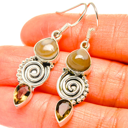 Imperial Jasper Earrings handcrafted by Ana Silver Co - EARR426191