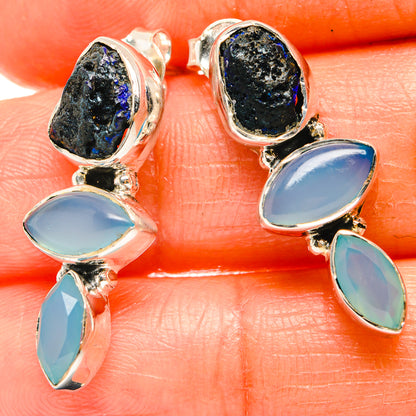 Tektite Earrings handcrafted by Ana Silver Co - EARR426193