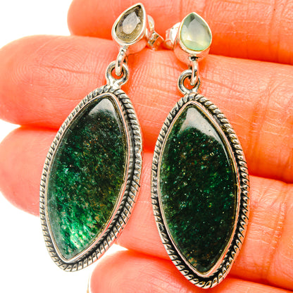 Green Aventurine Earrings handcrafted by Ana Silver Co - EARR426196