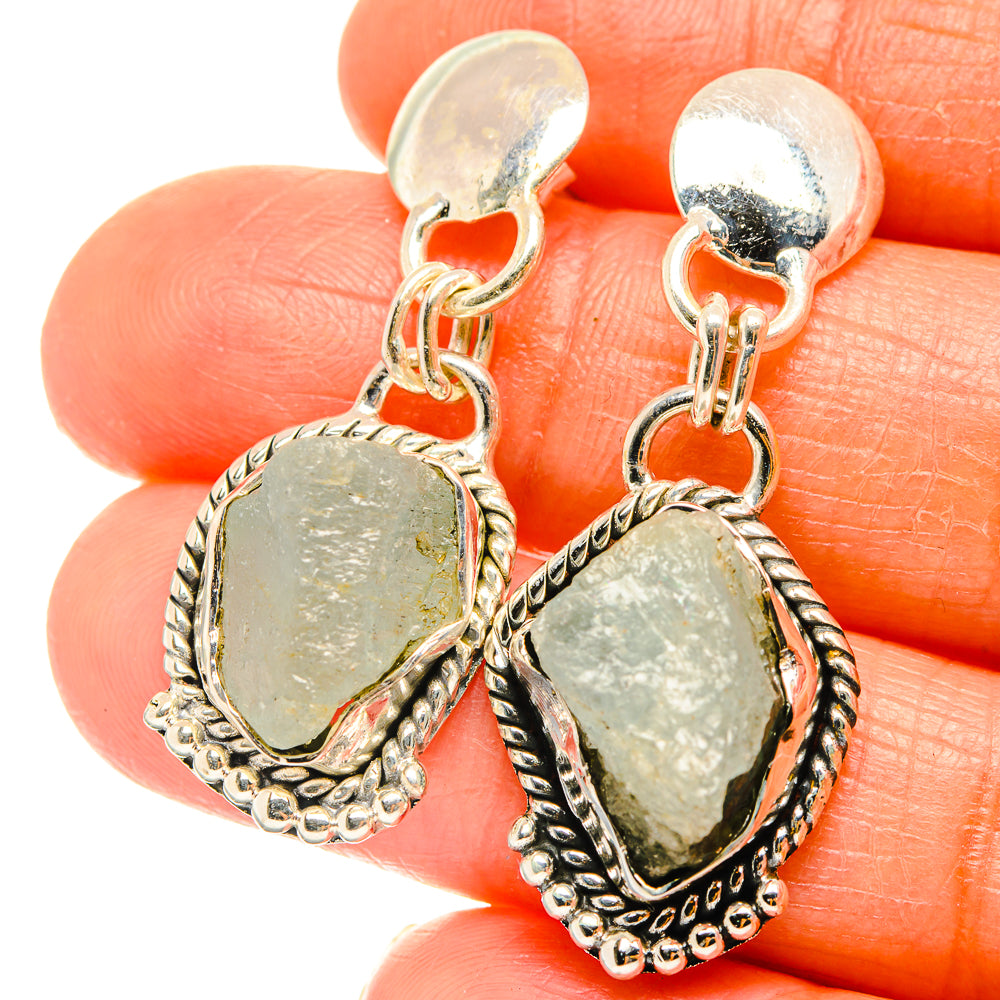 Aquamarine Earrings handcrafted by Ana Silver Co - EARR426223