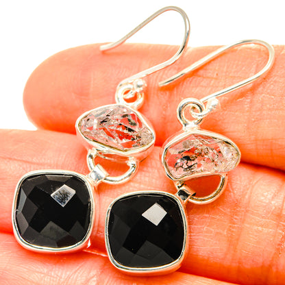 Black Onyx Earrings handcrafted by Ana Silver Co - EARR426227