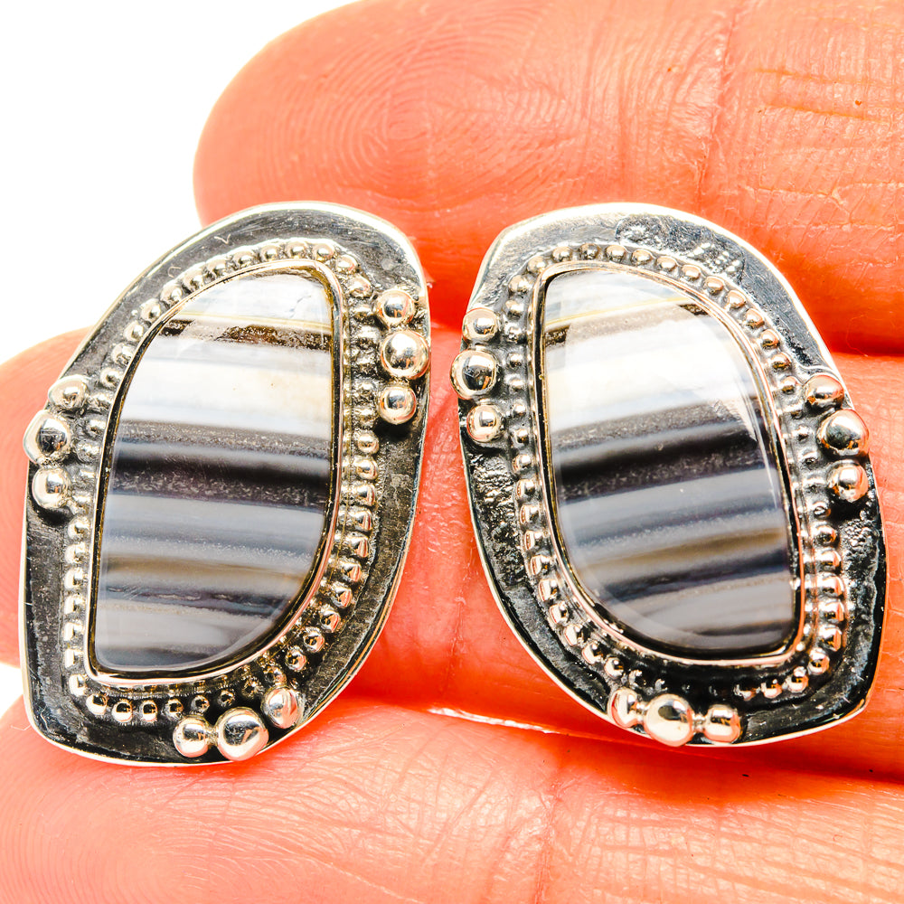 Owyhee Opal Earrings handcrafted by Ana Silver Co - EARR426228