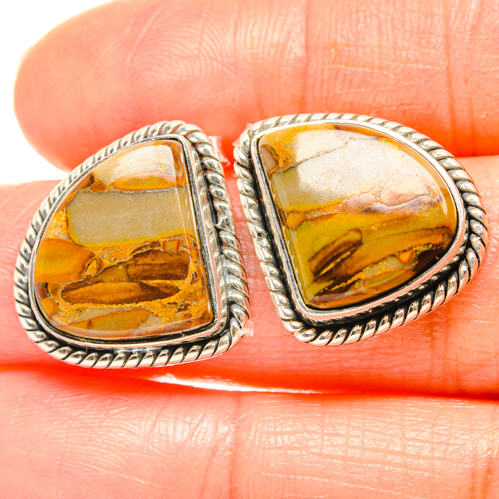 Bamboo Jasper Earrings handcrafted by Ana Silver Co - EARR426241
