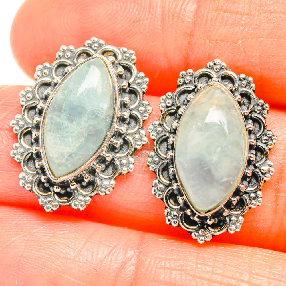 Aquamarine Earrings handcrafted by Ana Silver Co - EARR426244