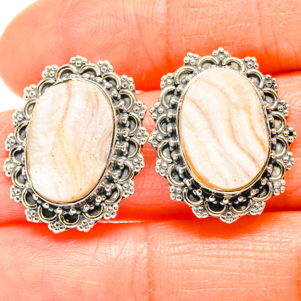 Desert Druzy Earrings handcrafted by Ana Silver Co - EARR426252