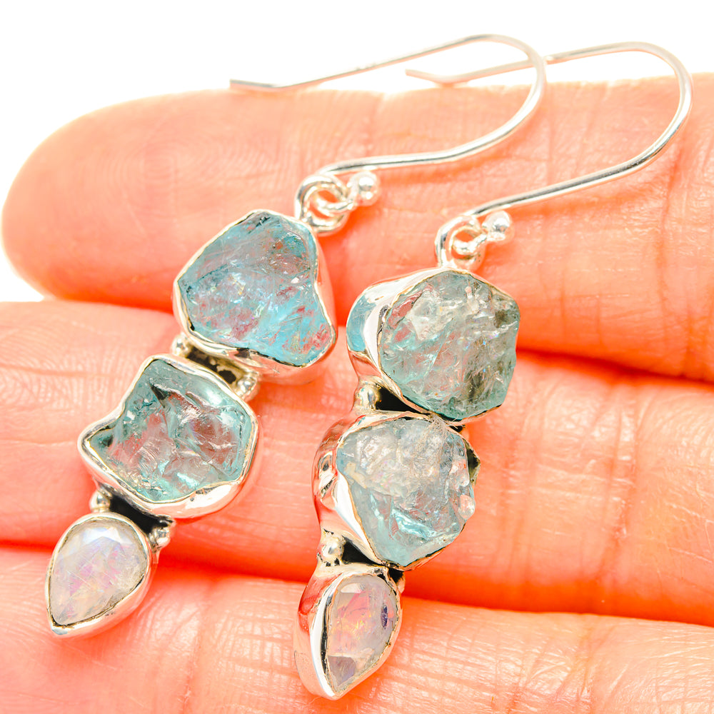 Aquamarine Earrings handcrafted by Ana Silver Co - EARR426253
